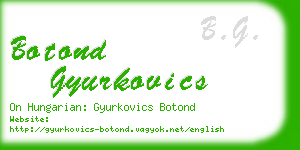 botond gyurkovics business card
